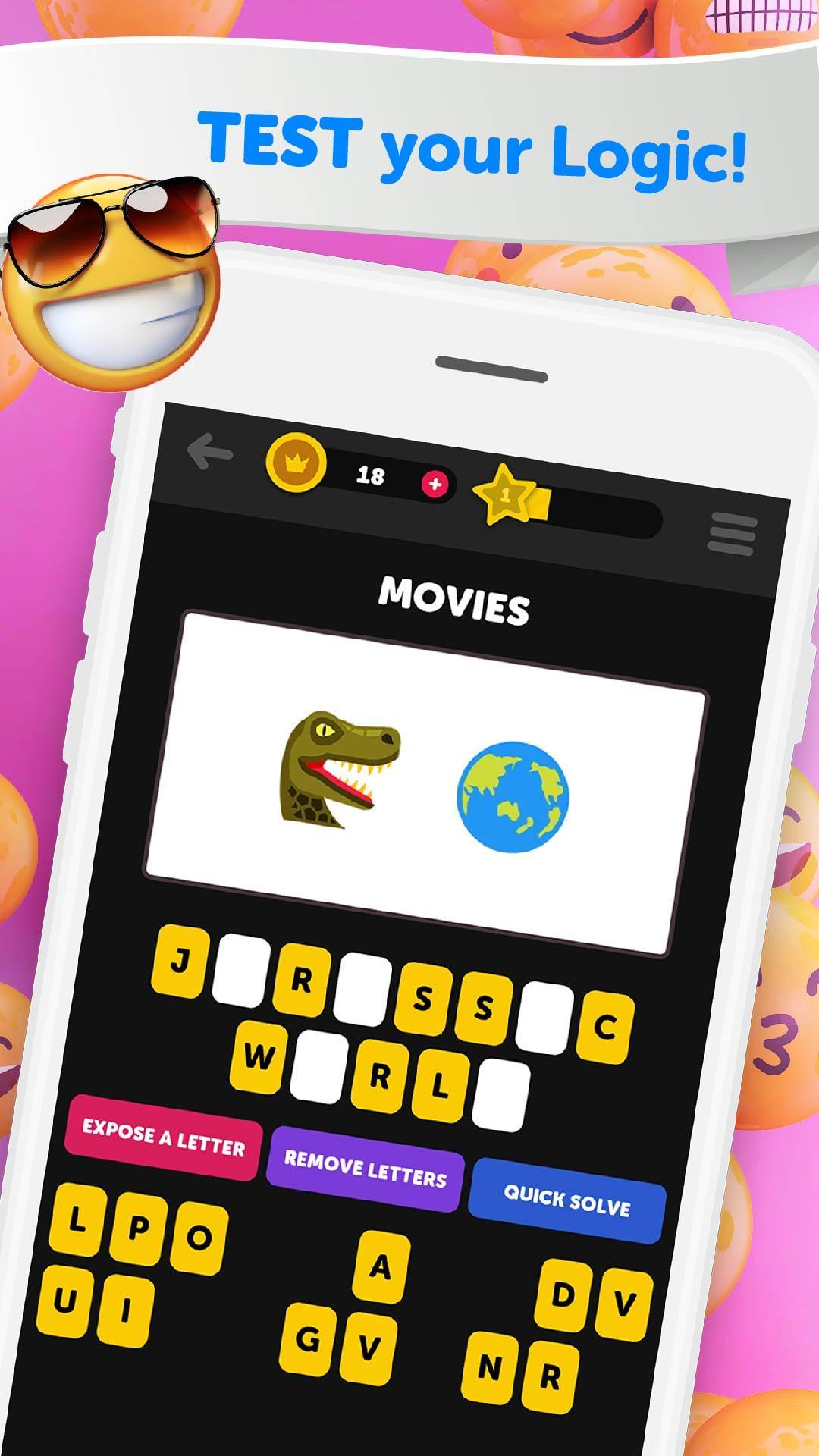 Guess The Emoji - Trivia and Guessing Game! 9.68 Screenshot 4
