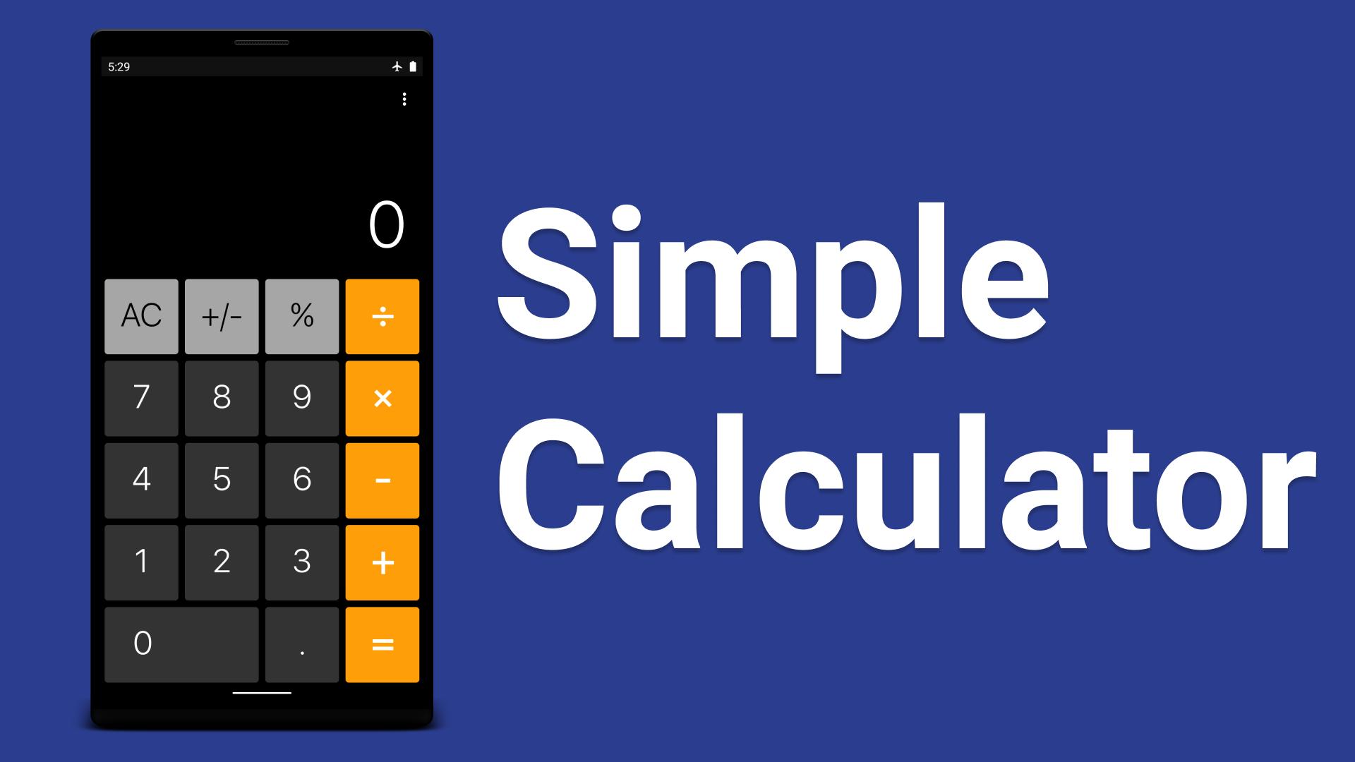 Simple Calculator 1.5.2 Screenshot 1