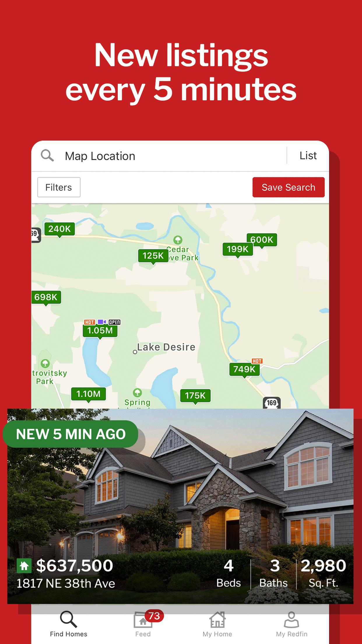 Redfin Real Estate: Search & Find Homes for Sale 366.0 Screenshot 1