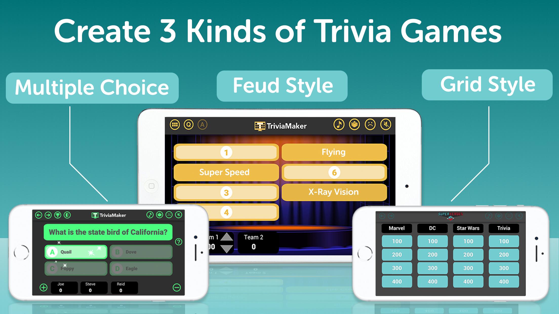 TriviaMaker Quiz Creator, Game Show Trivia Maker 6.1.2 Screenshot 1