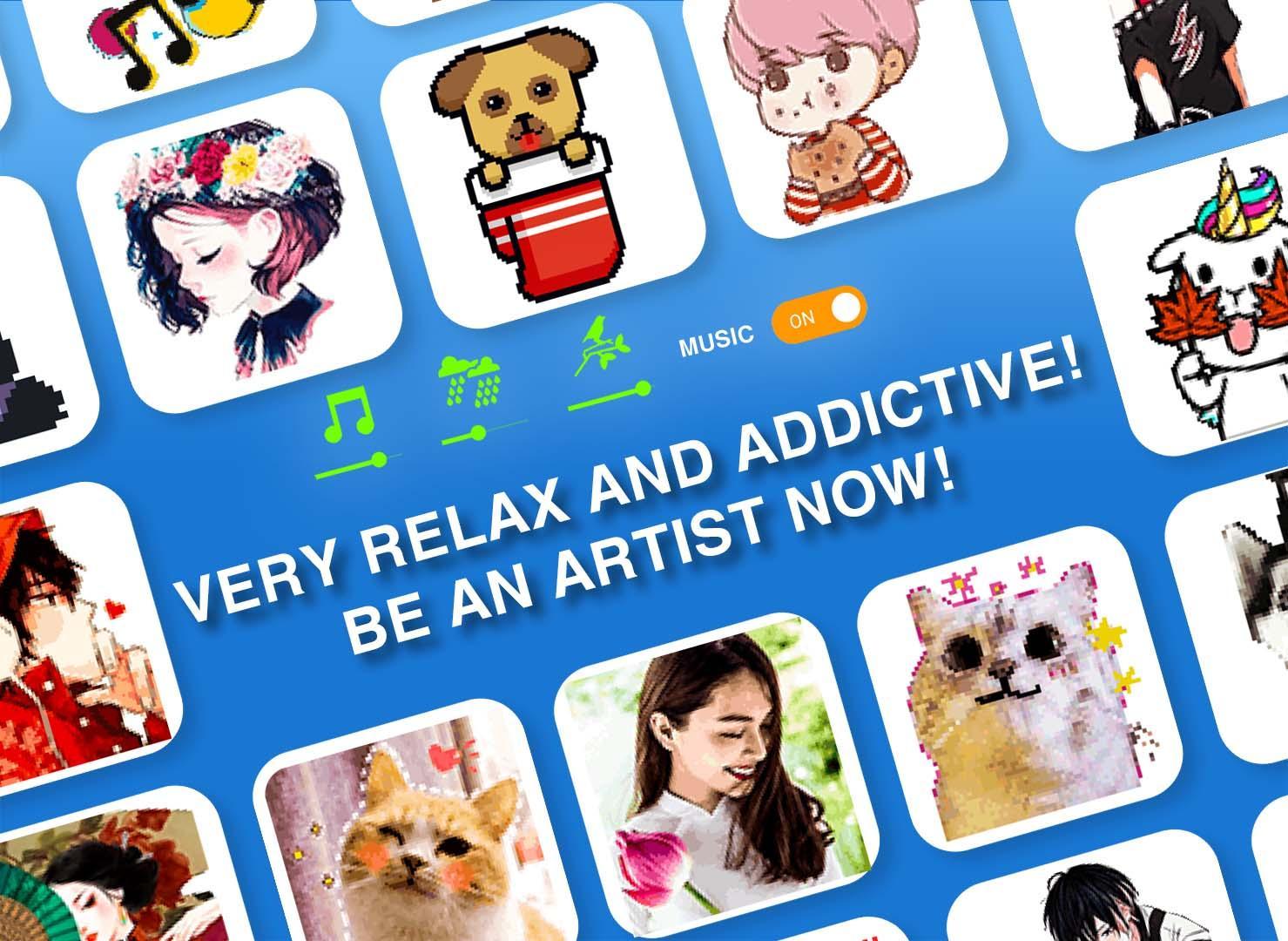 Color by Number – Pixel art coloring book 1.5.6 Screenshot 1