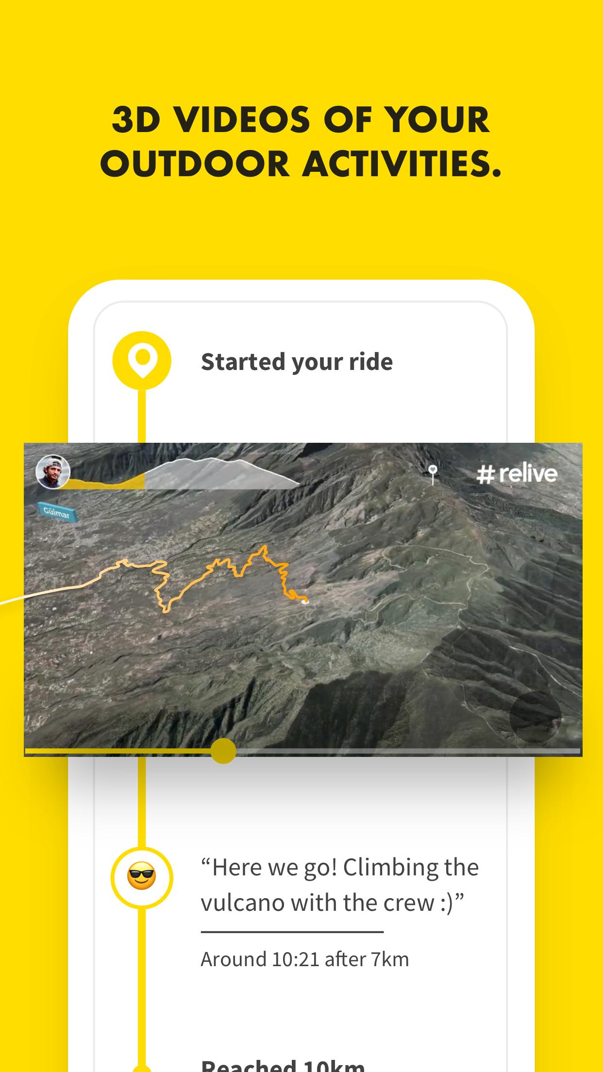 Relive Run, Ride, Hike & more 3.28.0 Screenshot 1