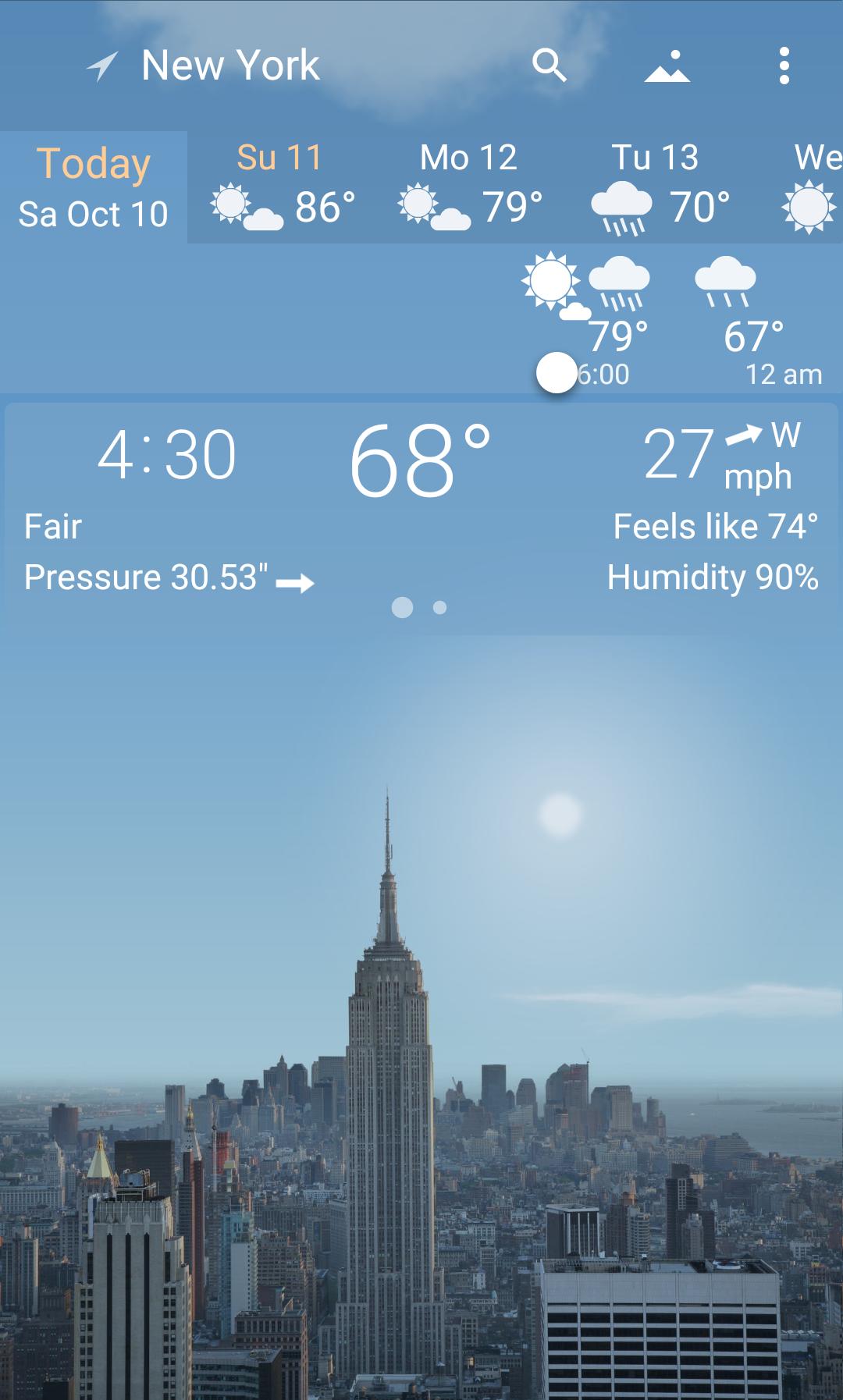 YoWindow best weather app with live pictures 2.22.22 Screenshot 1