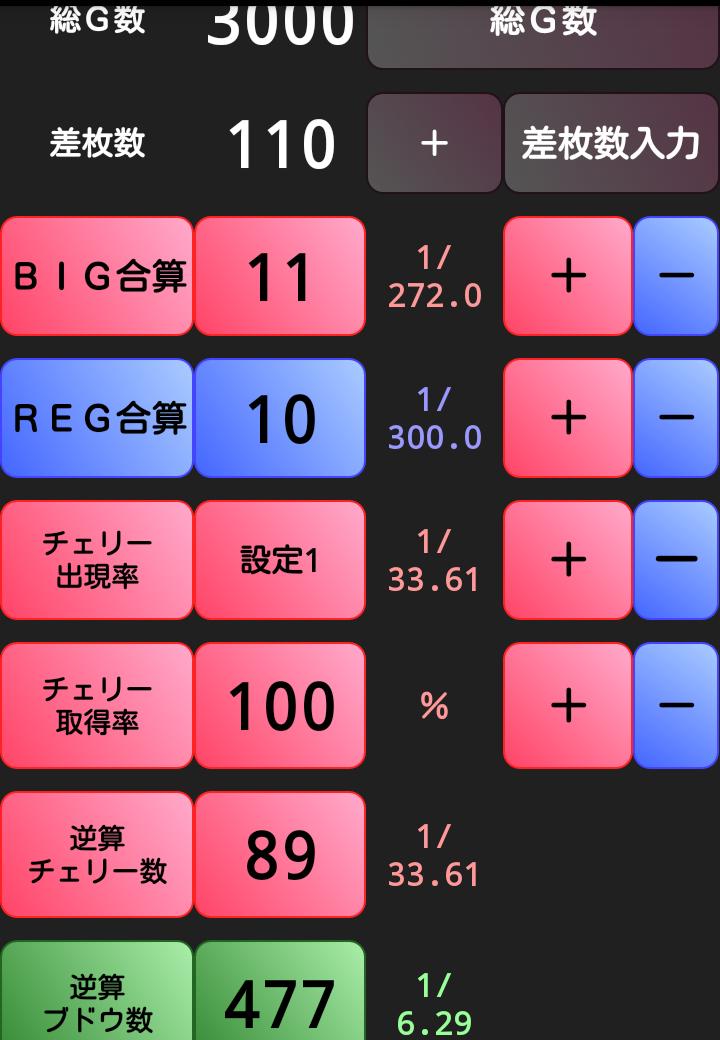 パチスロ設定推測カウンター (ジャグラー ハナハナ 等100機種以上の設定判別要素を集約) 3.1.22 Screenshot 5