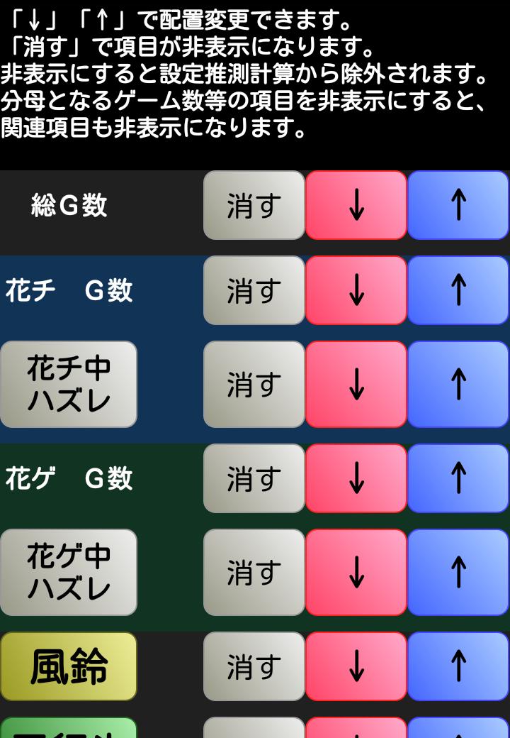 パチスロ設定推測カウンター (ジャグラー ハナハナ 等100機種以上の設定判別要素を集約) 3.1.22 Screenshot 8