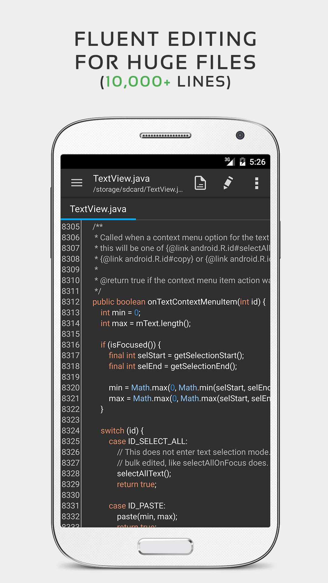 QuickEdit Text Editor - Writer & Code Editor 1.7.3 Screenshot 2
