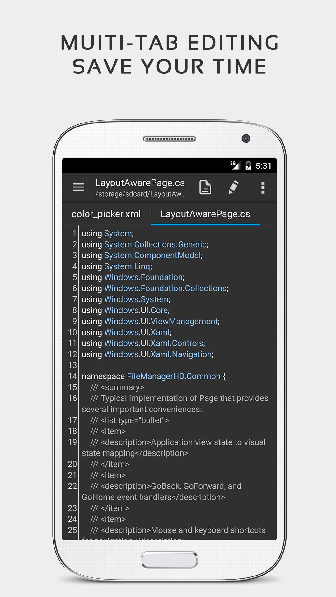 QuickEdit Text Editor - Writer & Code Editor 1.7.3 Screenshot 4