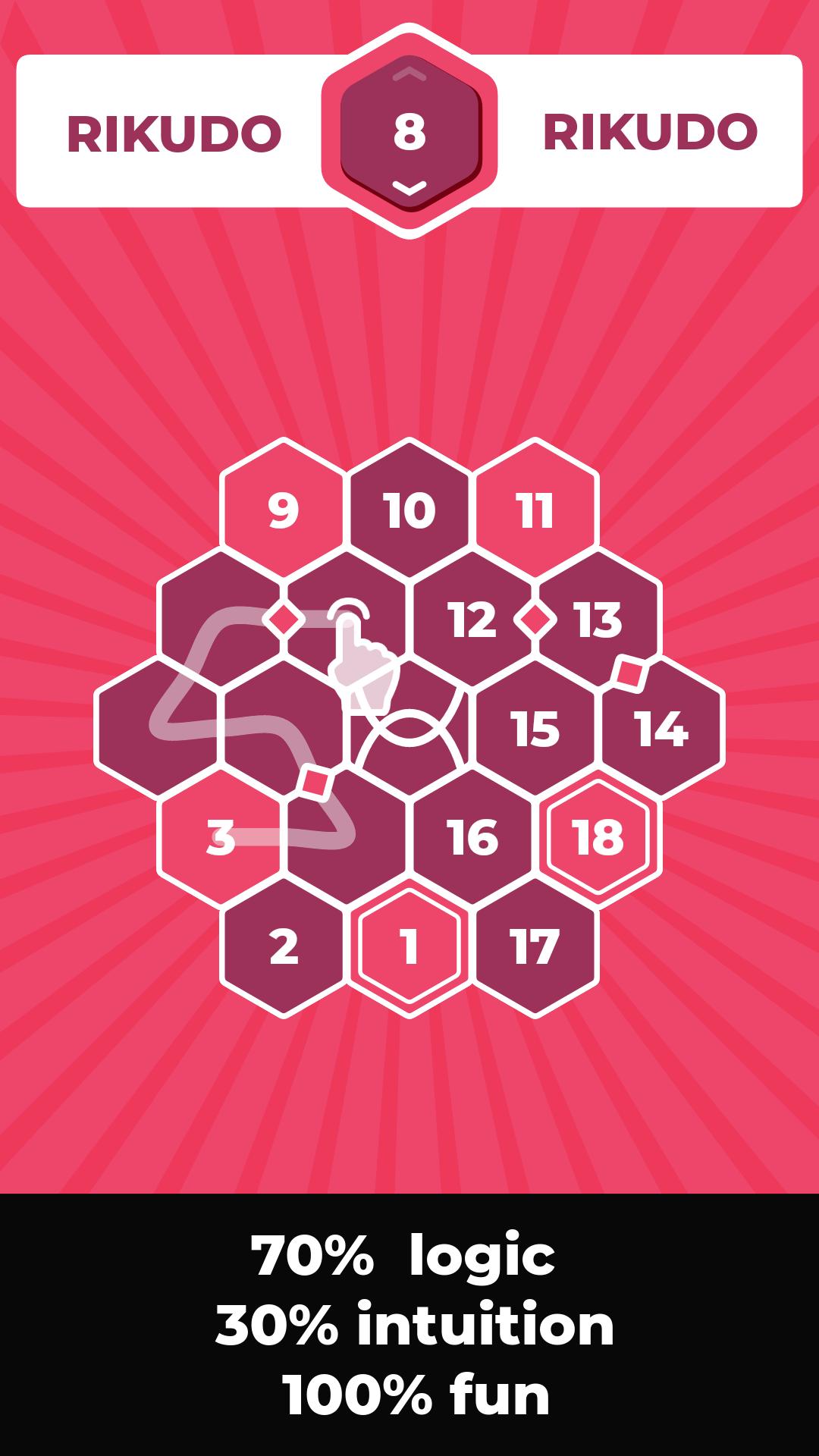 Number Mazes: Rikudo Puzzles 1.2.3 Screenshot 1