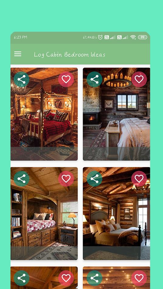 Log Cabin Bedroom Ideas 1.0 Screenshot 2