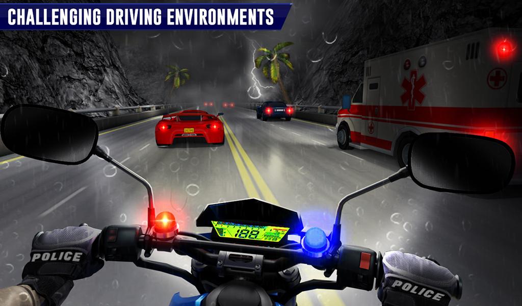 Police Moto Bike Highway Rider Traffic Racing Game 70 Screenshot 16
