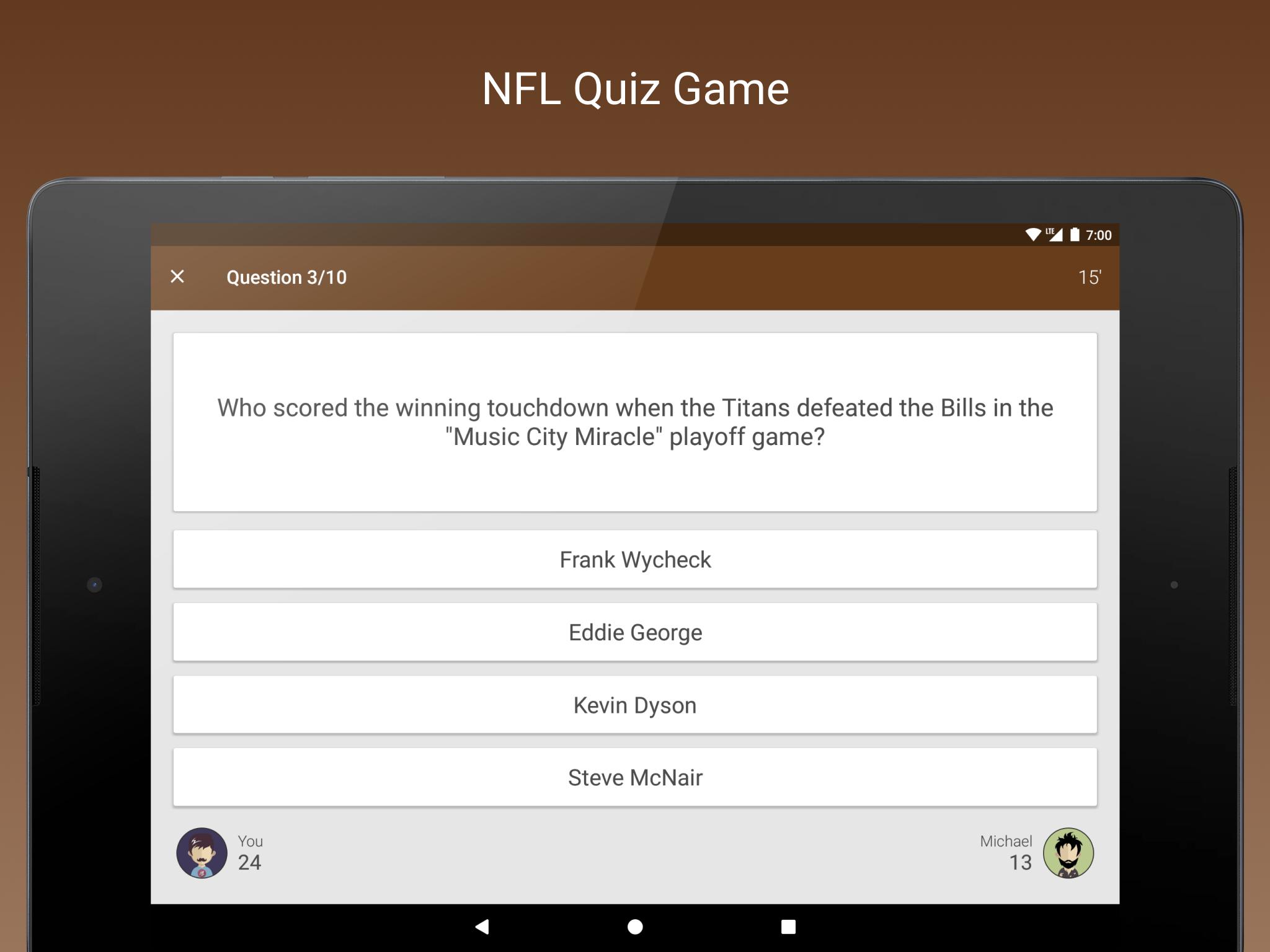 Fan Quiz for NFL 2.0.0 Screenshot 4