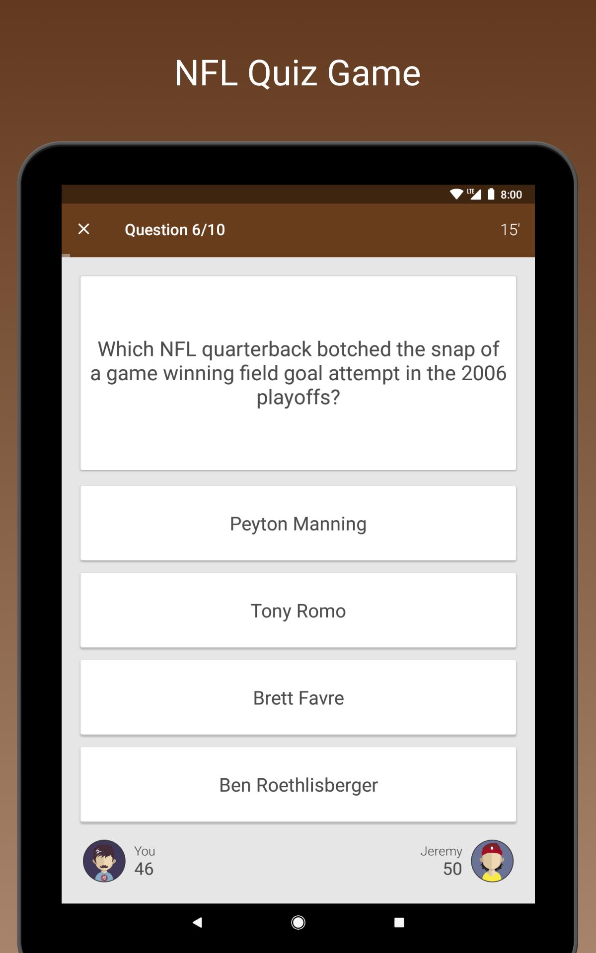 Fan Quiz for NFL 2.0.0 Screenshot 7