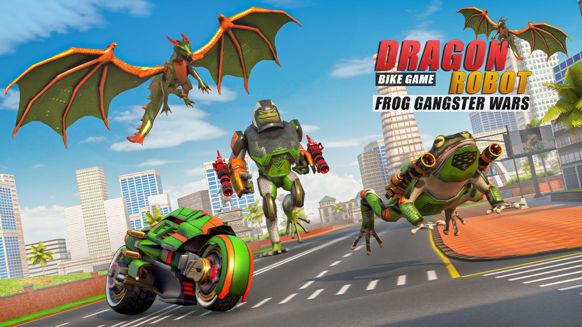 Dragon Robot Bike Robot Game: Frog Gangster Wars 1.0.20 Screenshot 1