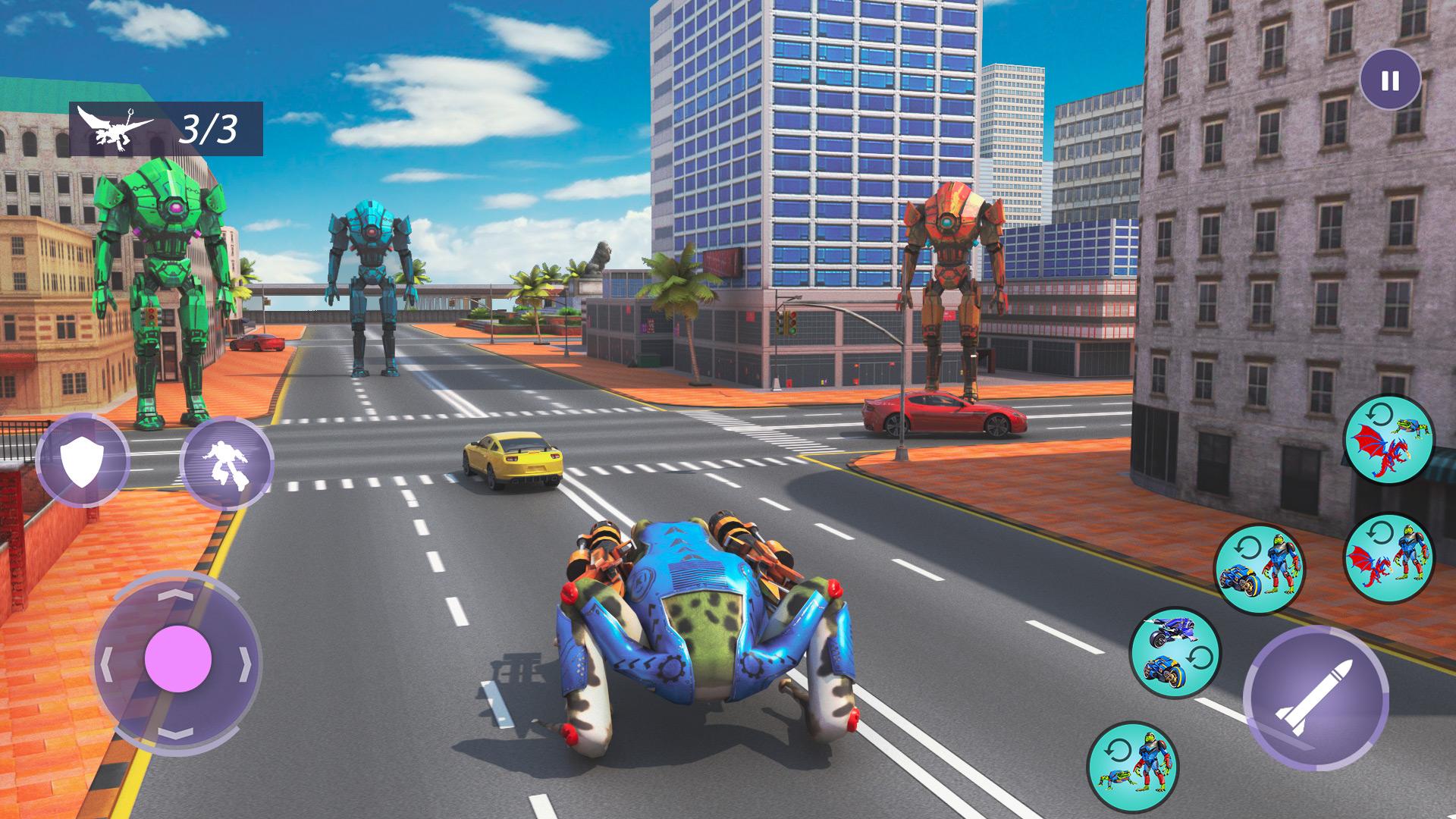 Dragon Robot Bike Robot Game: Frog Gangster Wars 1.0.20 Screenshot 10