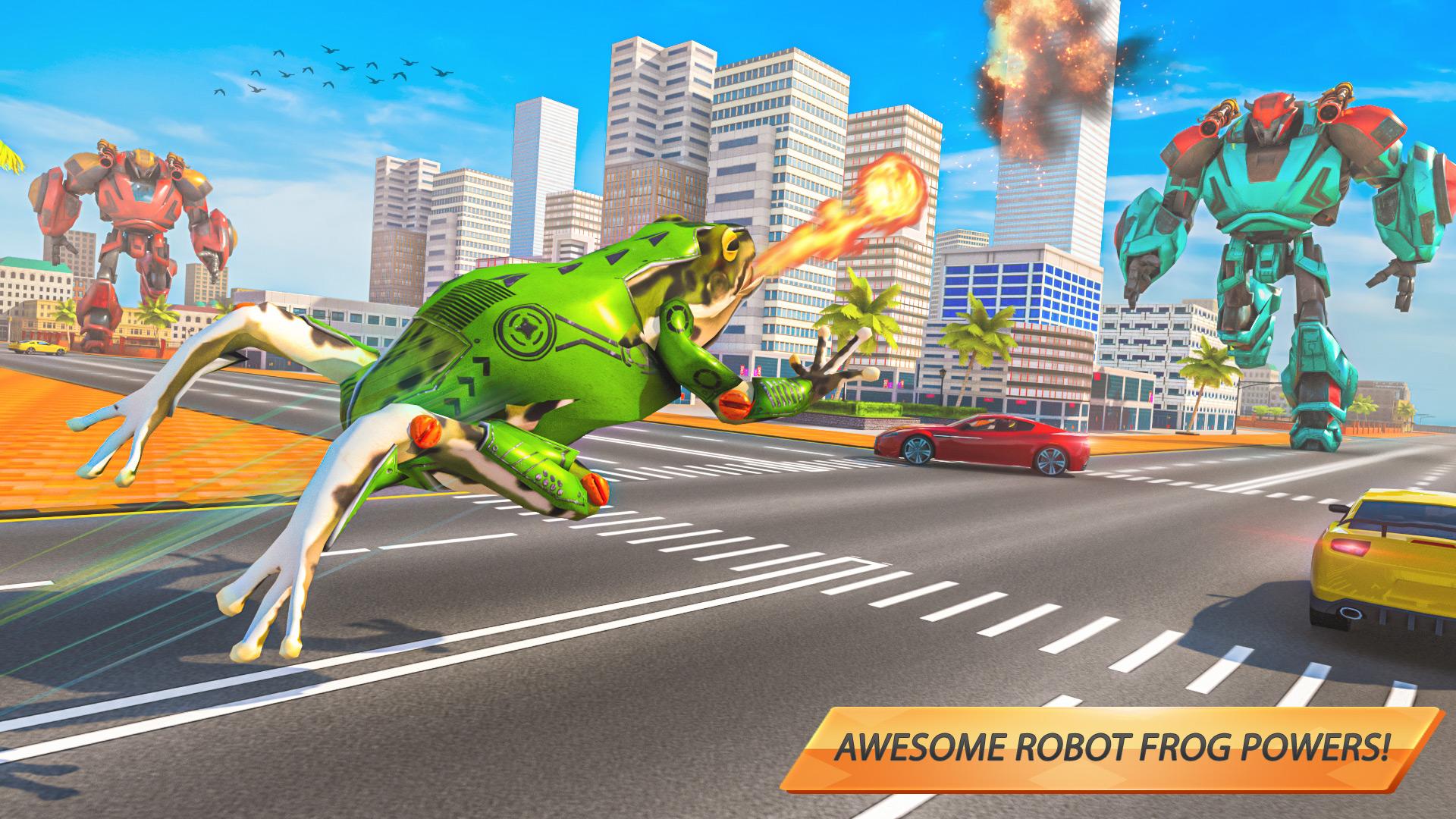Dragon Robot Bike Robot Game: Frog Gangster Wars 1.0.20 Screenshot 3