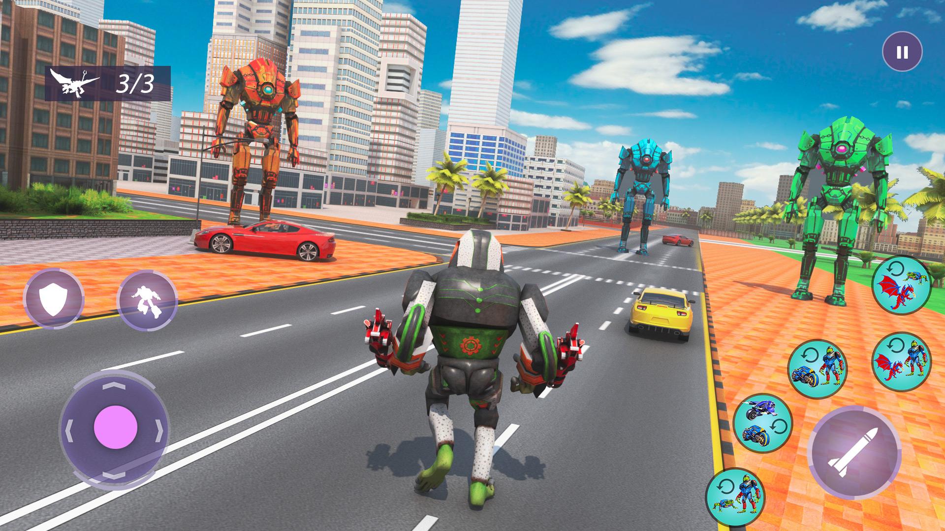 Dragon Robot Bike Robot Game: Frog Gangster Wars 1.0.20 Screenshot 4