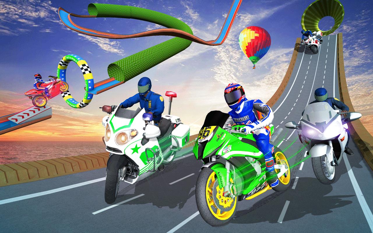 Police Bike Mega Ramp Impossible Bike Stunt Games 2.7 Screenshot 11