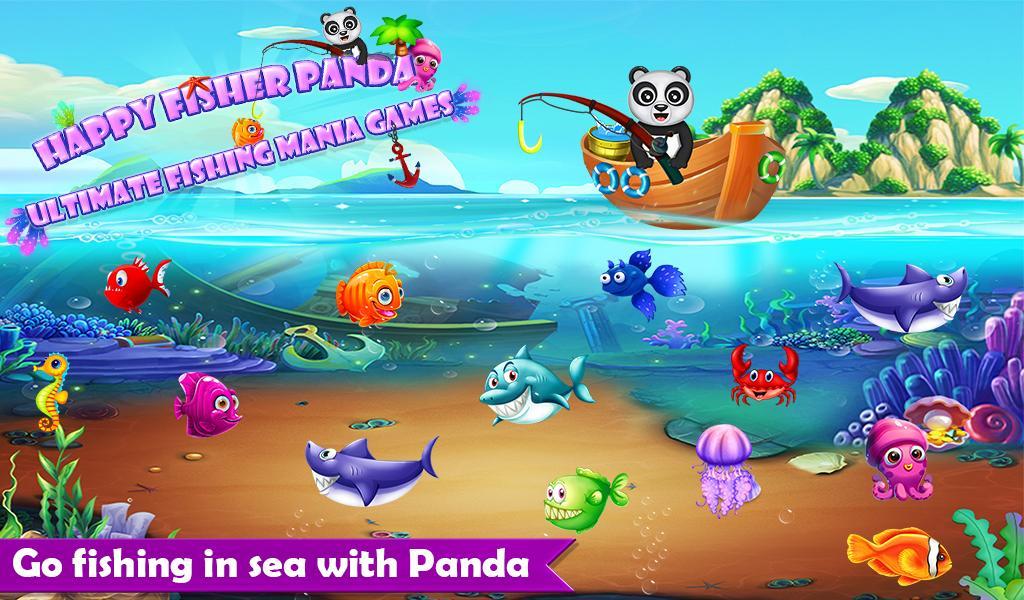 Happy Fisher Panda: Ultimate Fishing Mania Games 2.6 Screenshot 1