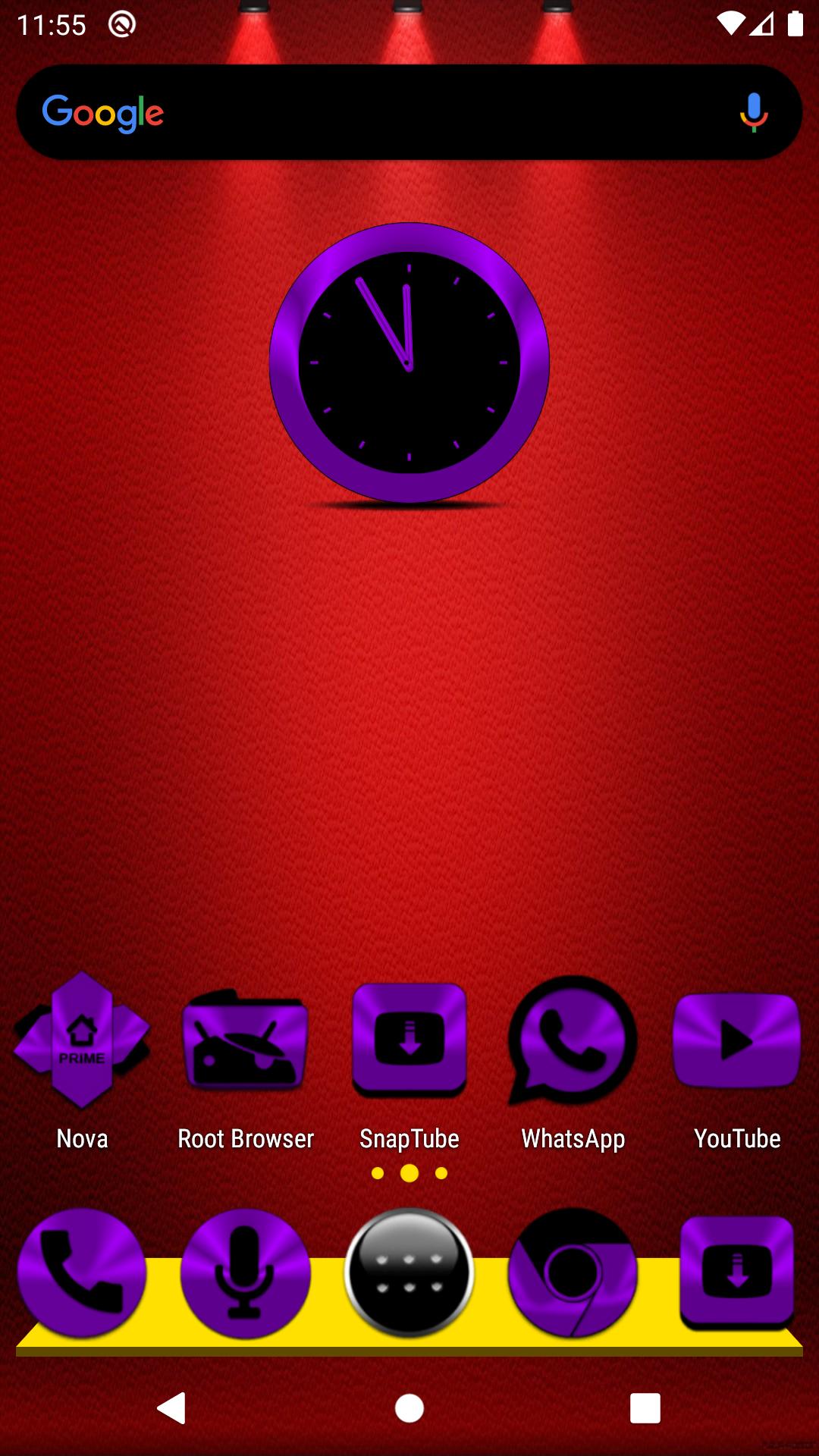 Purple and Black Icon Pack Free 3.9 Screenshot 1