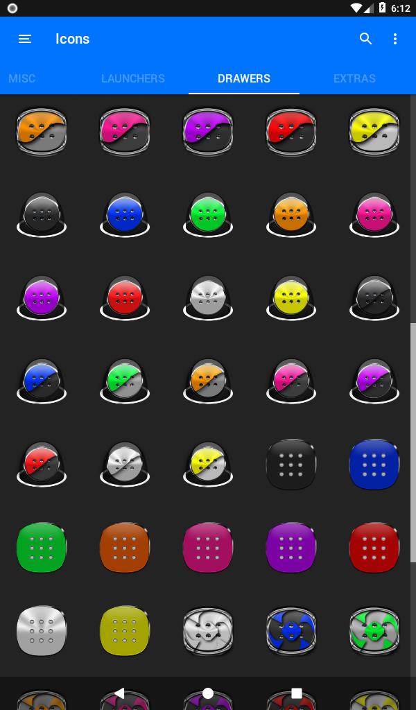 Purple and Black Icon Pack Free 3.9 Screenshot 22