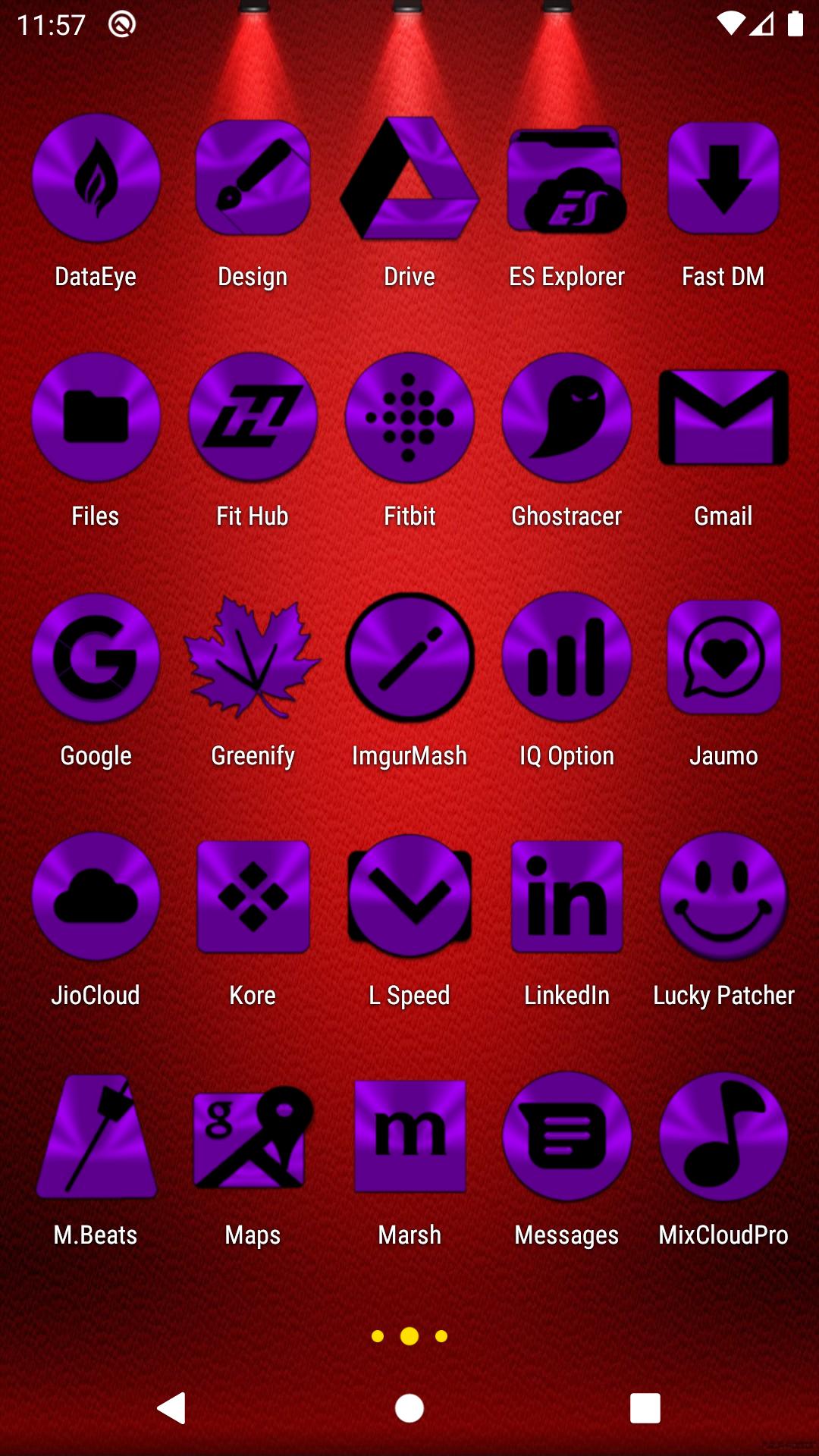 Purple and Black Icon Pack Free 3.9 Screenshot 3