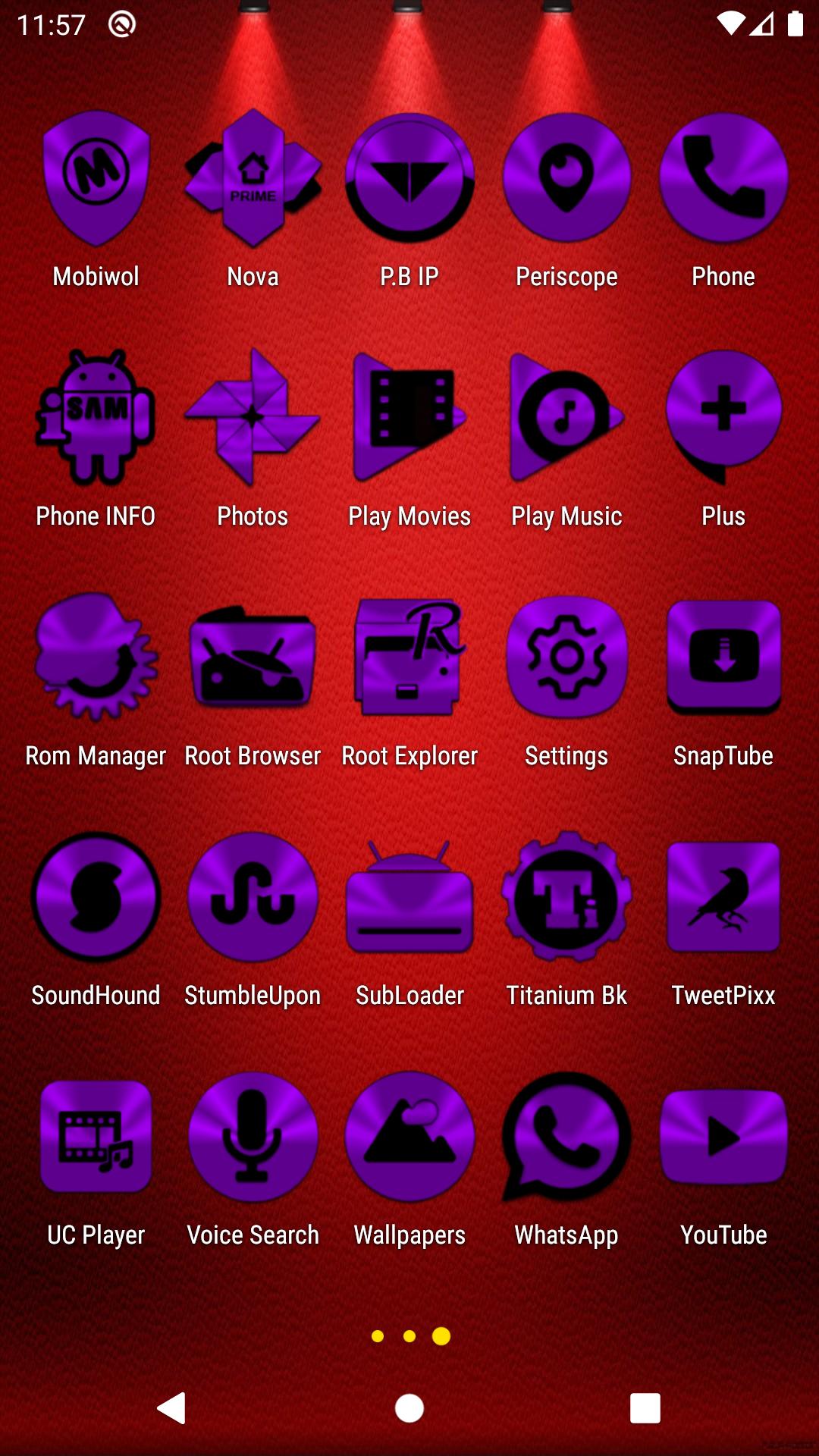 Purple and Black Icon Pack Free 3.9 Screenshot 4