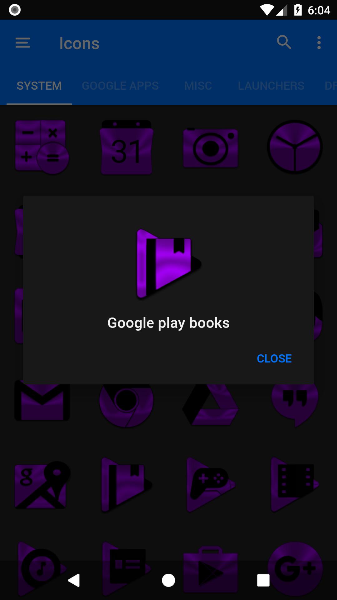 Purple and Black Icon Pack Free 3.9 Screenshot 5
