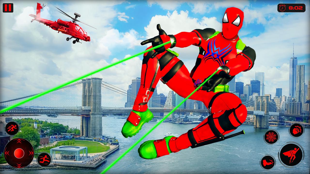 Miami Rope Hero 3D Man Spider City Gangster 3 Screenshot 12