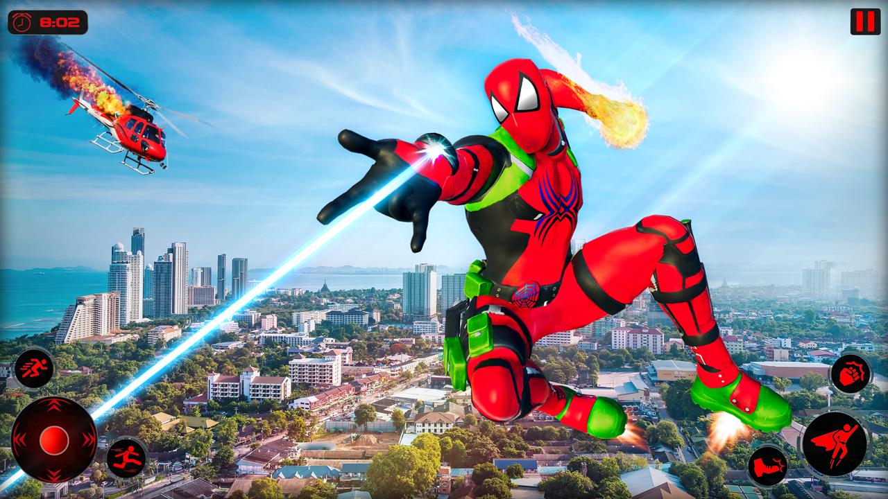 Miami Rope Hero 3D Man Spider City Gangster 3 Screenshot 3