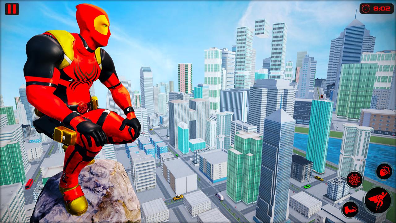 Miami Rope Hero 3D Man Spider City Gangster 3 Screenshot 5