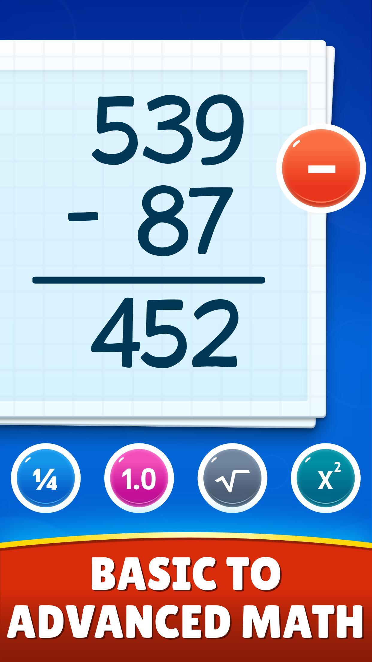 Math Games Addition, Subtraction, Multiplication 0.0.8 Screenshot 2