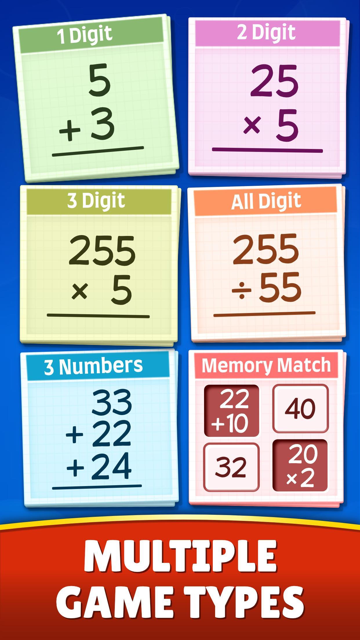 Math Games Addition, Subtraction, Multiplication 0.0.8 Screenshot 4