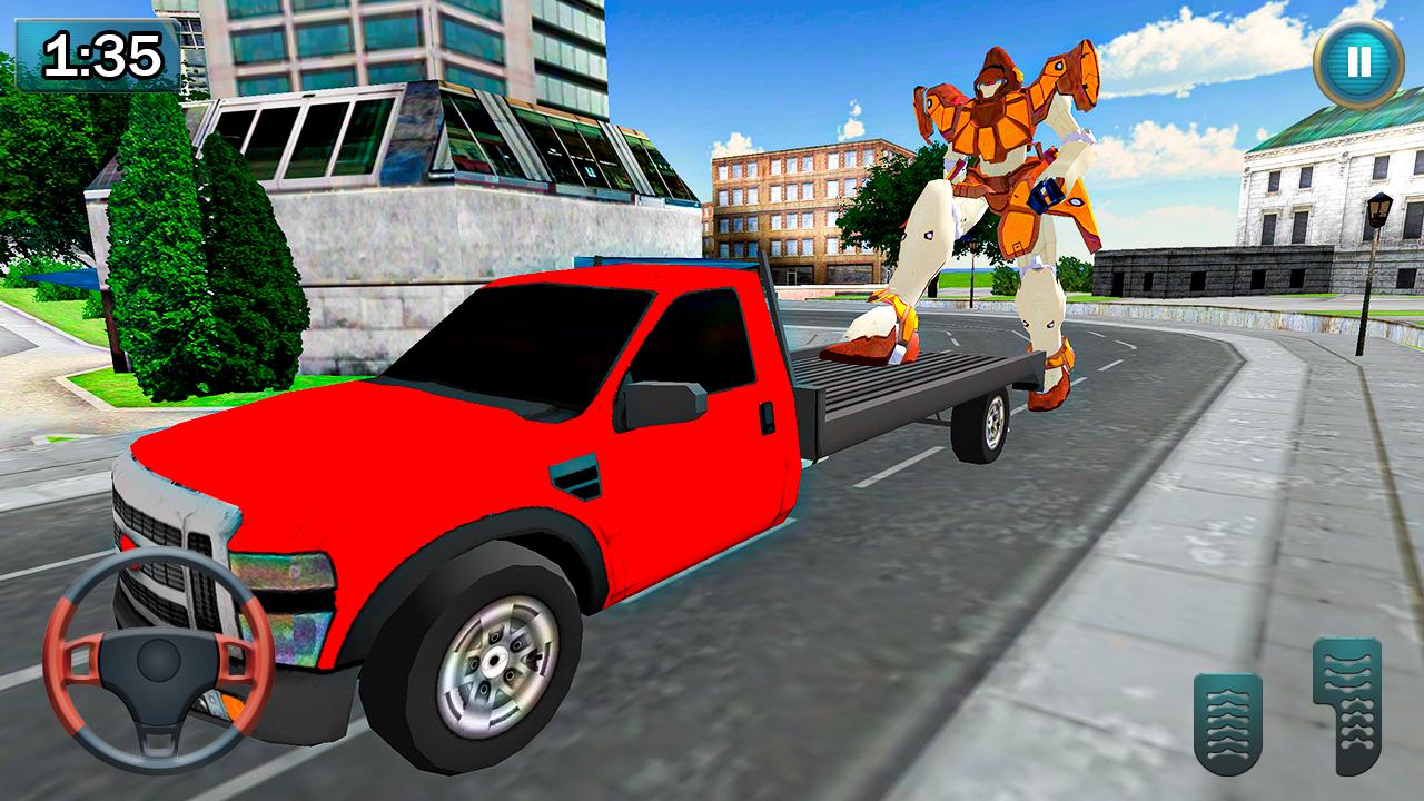 Police Robot Transport Truck Games:Robot Simulator 1.1 Screenshot 11