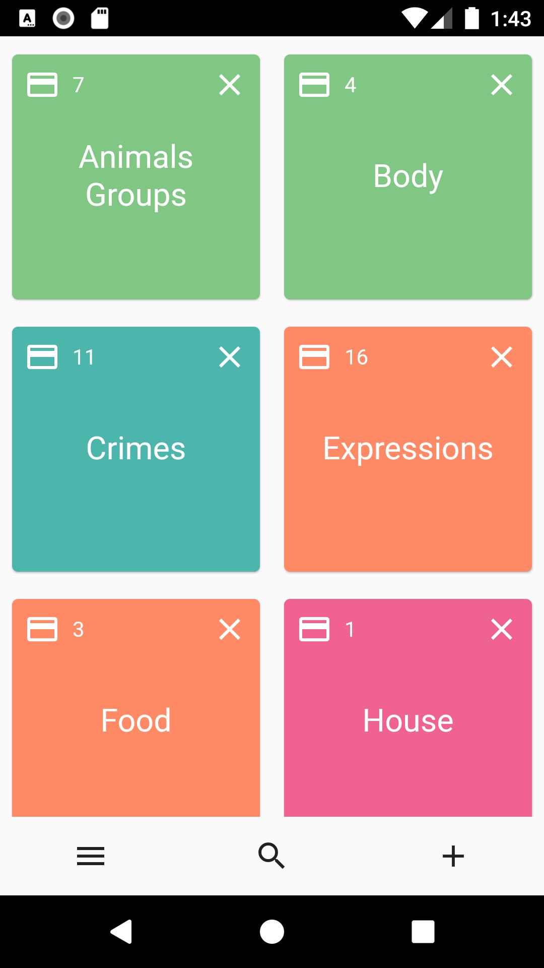 InCard - flashcard 1.3.0 Screenshot 1