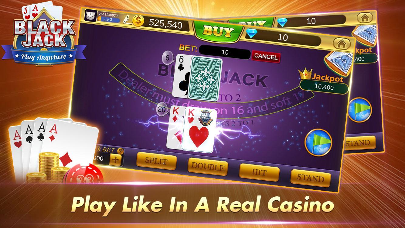 Blackjack 21 Free - Casino Black Jack Trainer Game 1.5.2 Screenshot 1