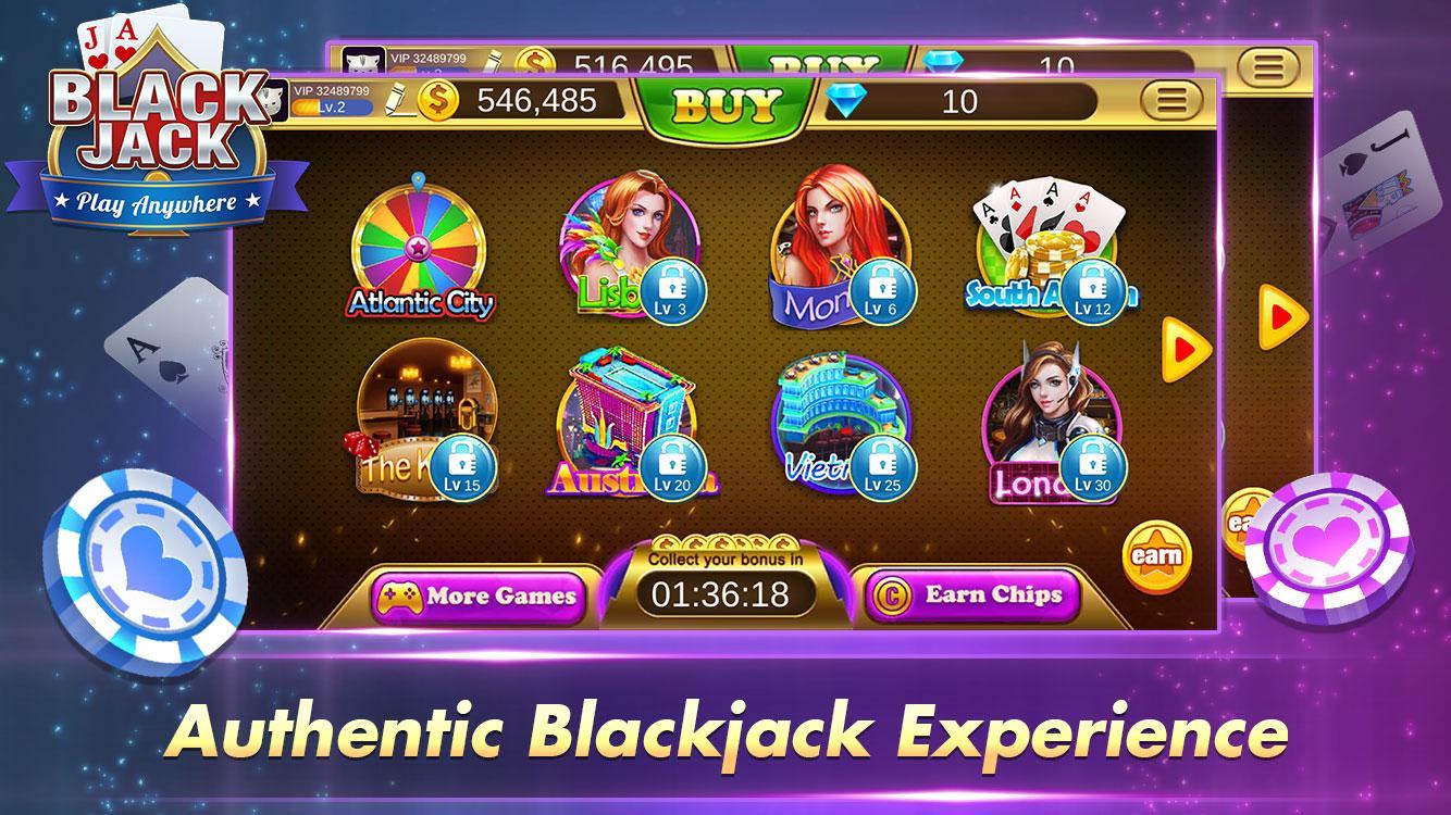 Blackjack 21 Free - Casino Black Jack Trainer Game 1.5.2 Screenshot 15