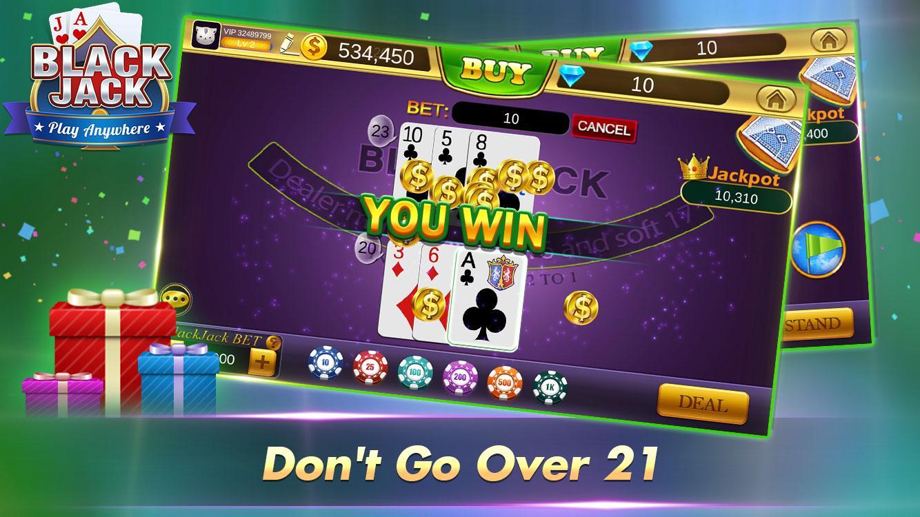 Blackjack 21 Free - Casino Black Jack Trainer Game 1.5.2 Screenshot 3