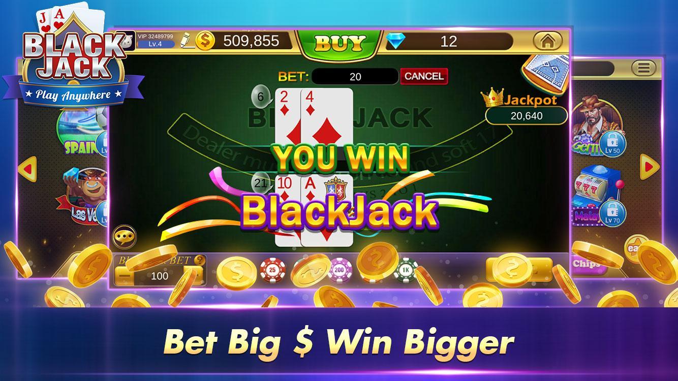 Blackjack 21 Free - Casino Black Jack Trainer Game 1.5.2 Screenshot 4