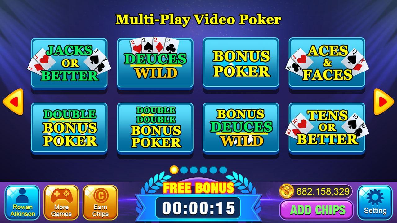 Video Poker Casino Games Free