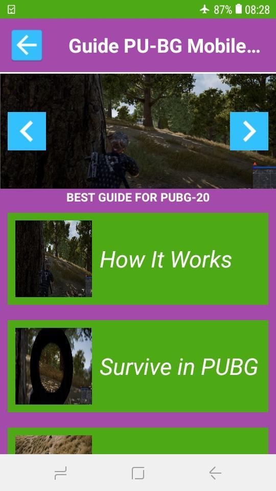 Tips for PU8G Mobile Battle Survival Royale Guide 2.0 Screenshot 4