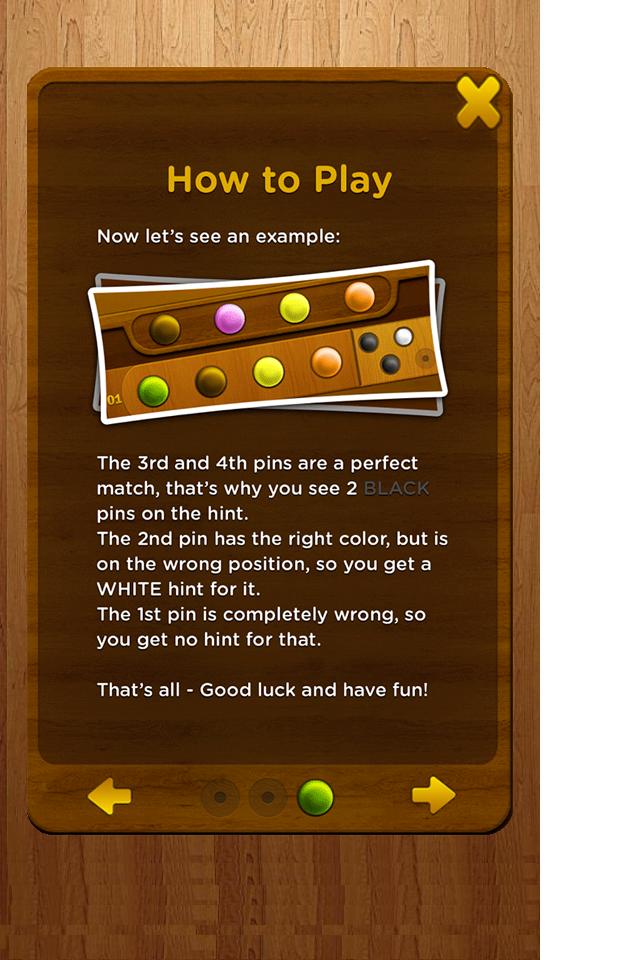 MasterMind game 1.2.8 Screenshot 1