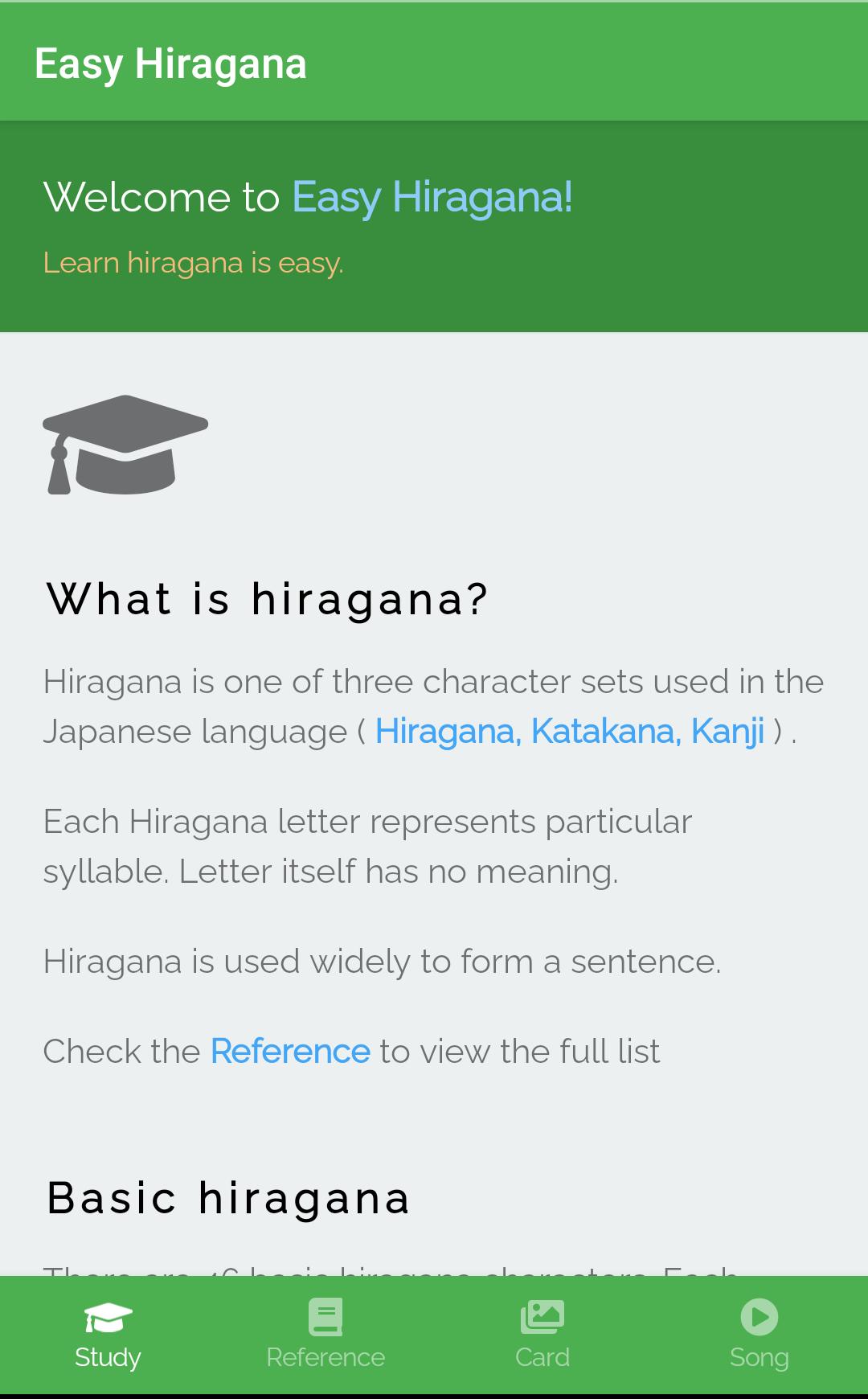 Easy Hiragana 0.3.1 Screenshot 4