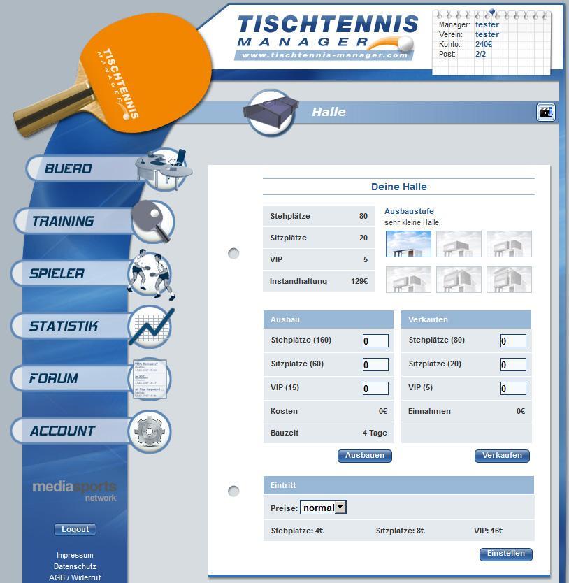 Tischtennis Manager 1.3.2 Screenshot 10