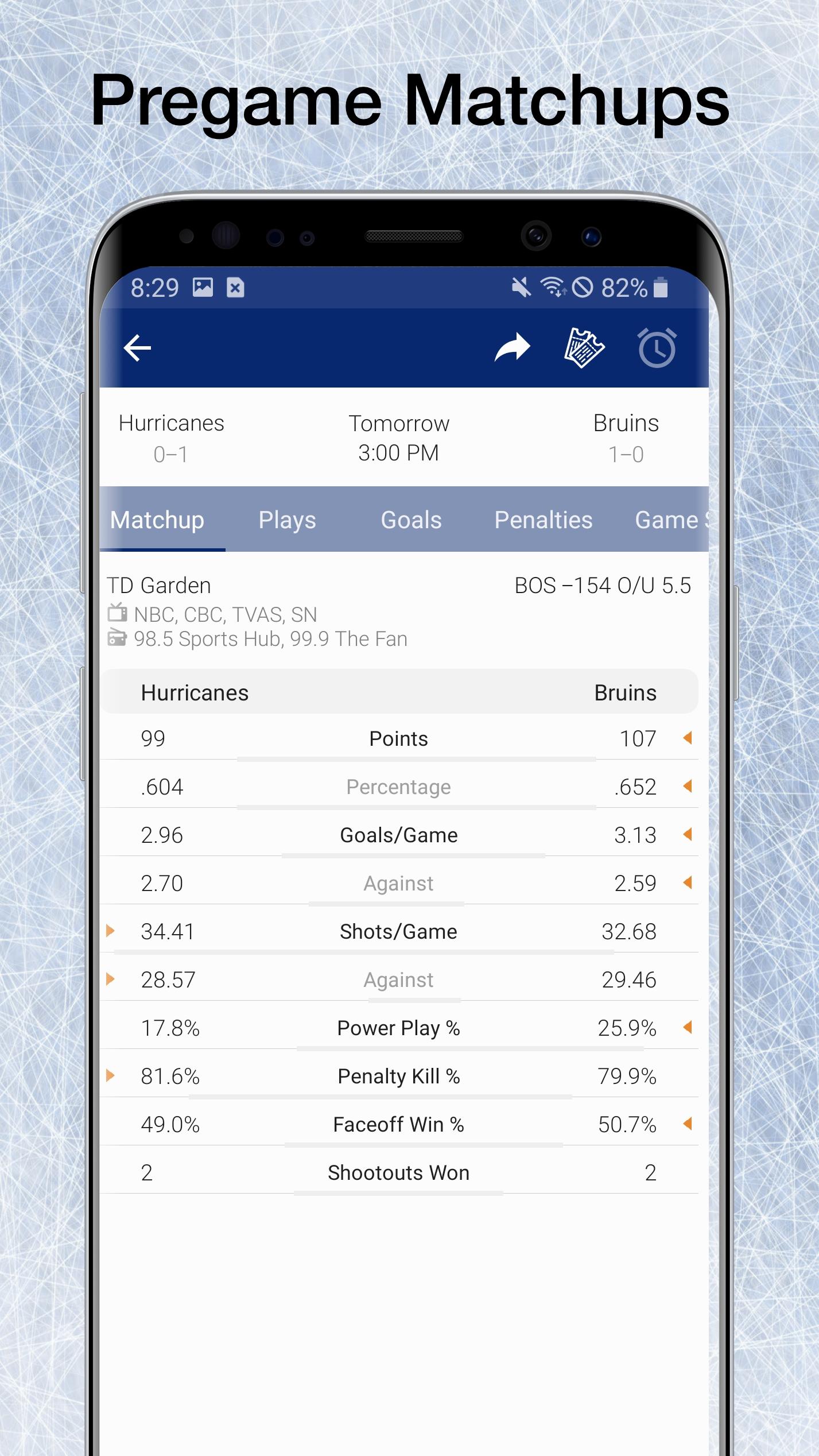 Hockey NHL Live Scores, Stats & Schedules 9.3.1 Screenshot 14