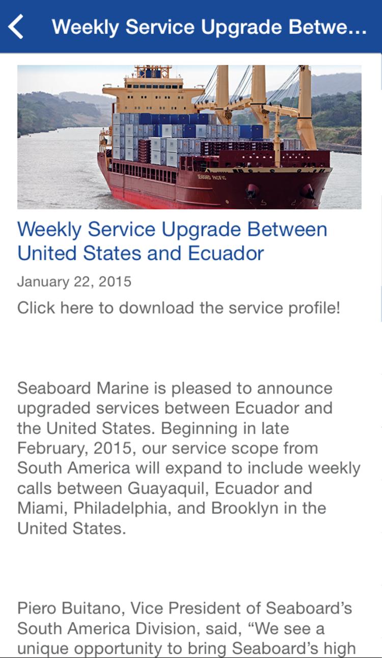 Seaboard Marine LTD. 2.2.2 Screenshot 7