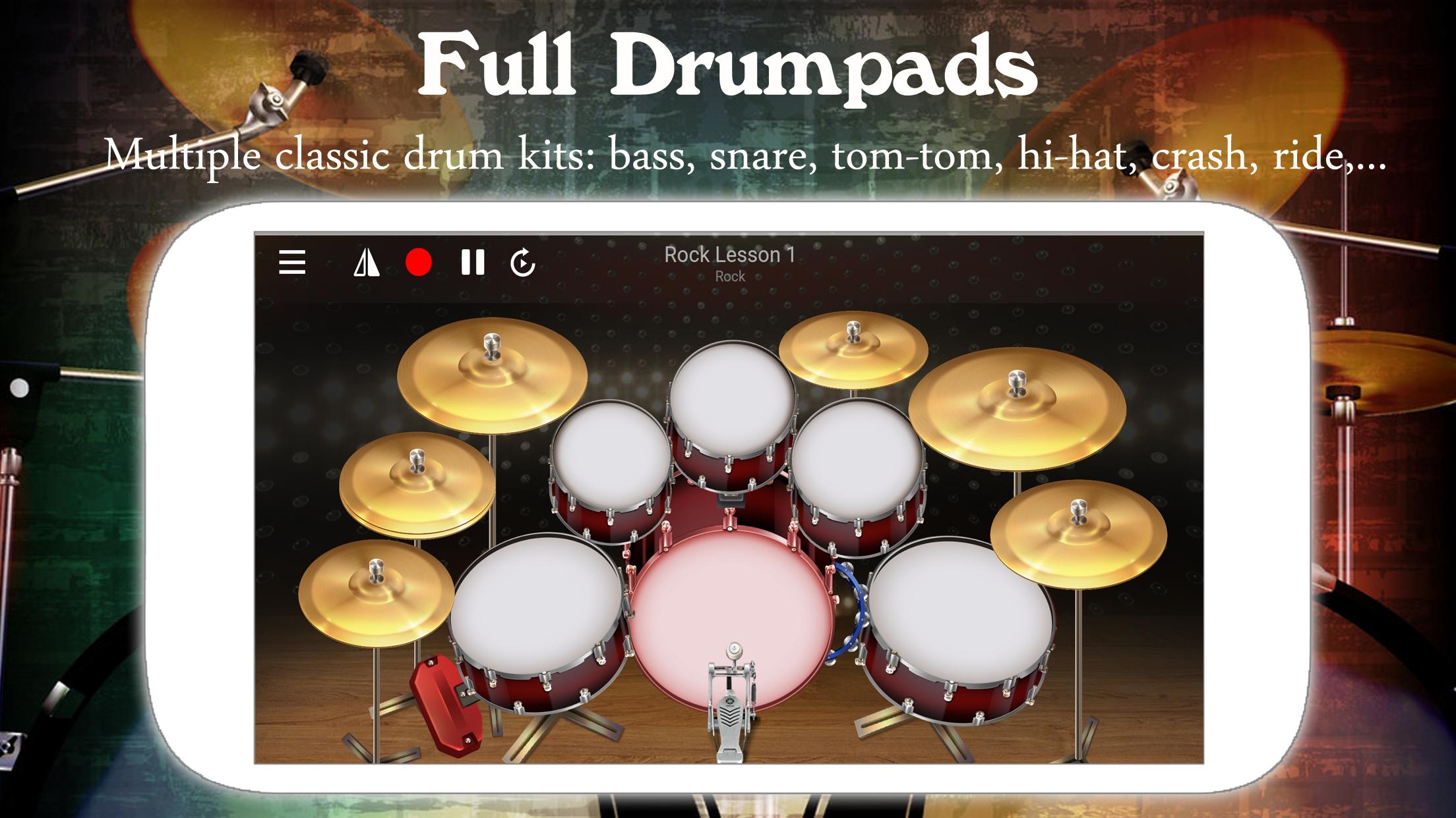 Drum Live Real drum set drum kit music drum beat 4.1 Screenshot 1