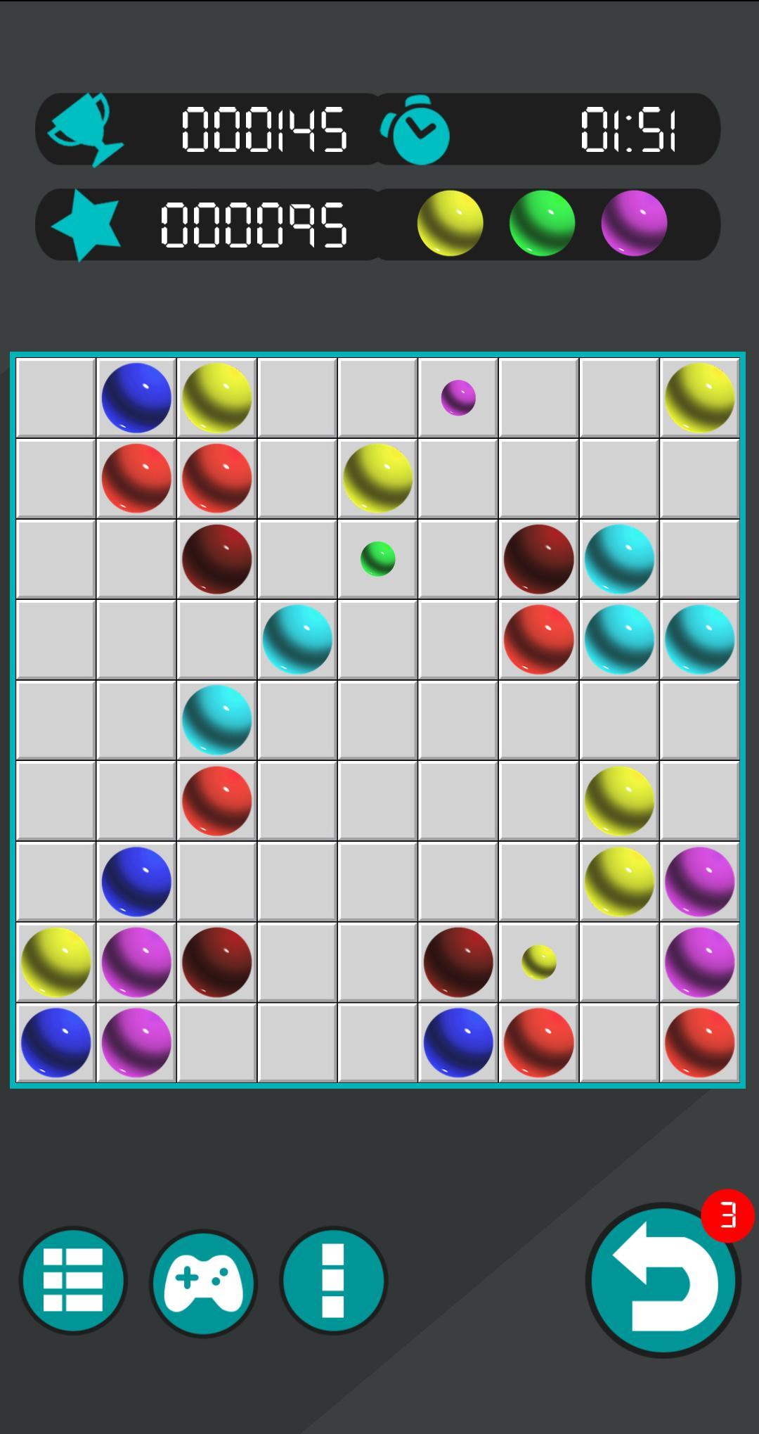 Line 98 Color lines, Connecting 5 Game 2.5.3 Screenshot 5