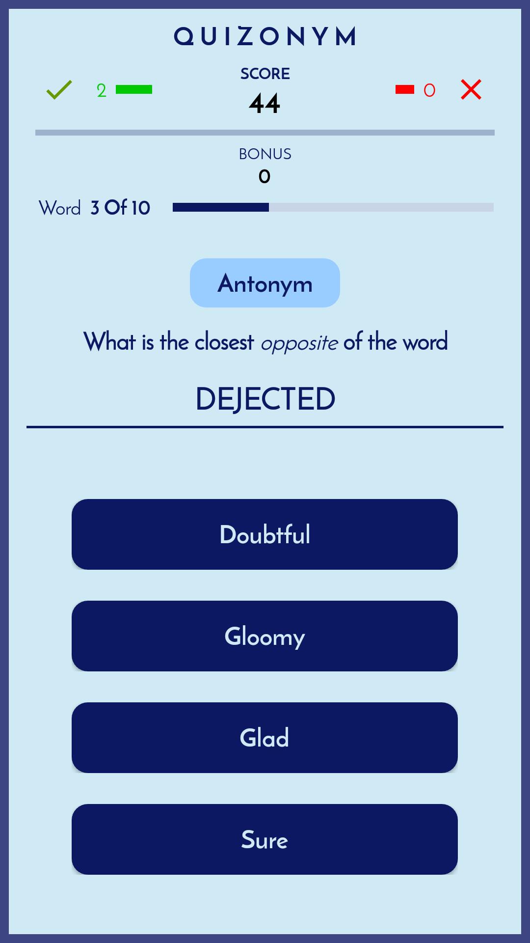 Quizonym 1.16 Screenshot 4