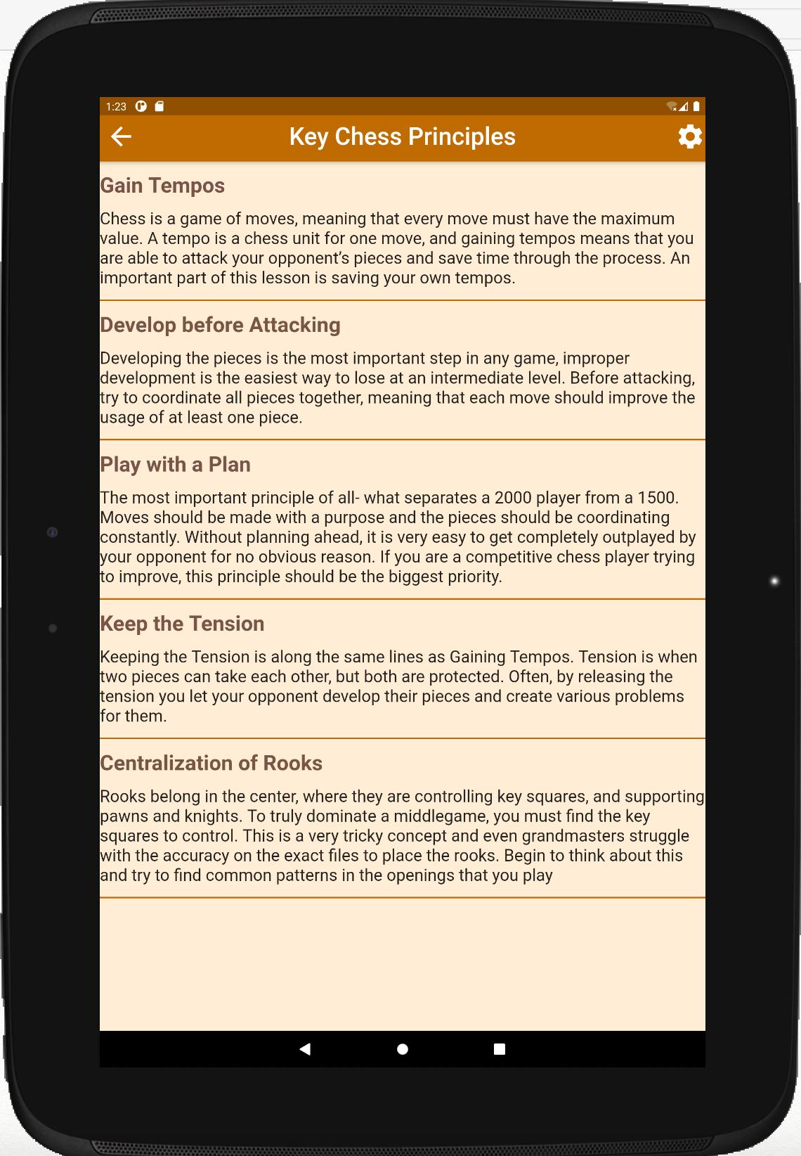 Chess Prof Learn by Principle 1.0.0 Screenshot 8