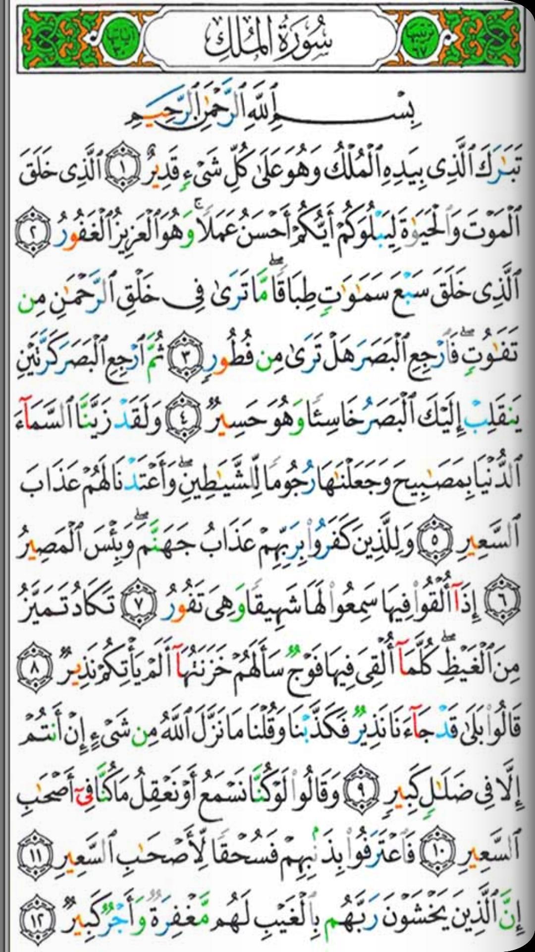 القرآن الكريم مصحف التجويد الملون بميزات متعددة 6.1 Screenshot 2